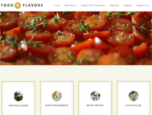 Tablet Screenshot of foodnflavors.com